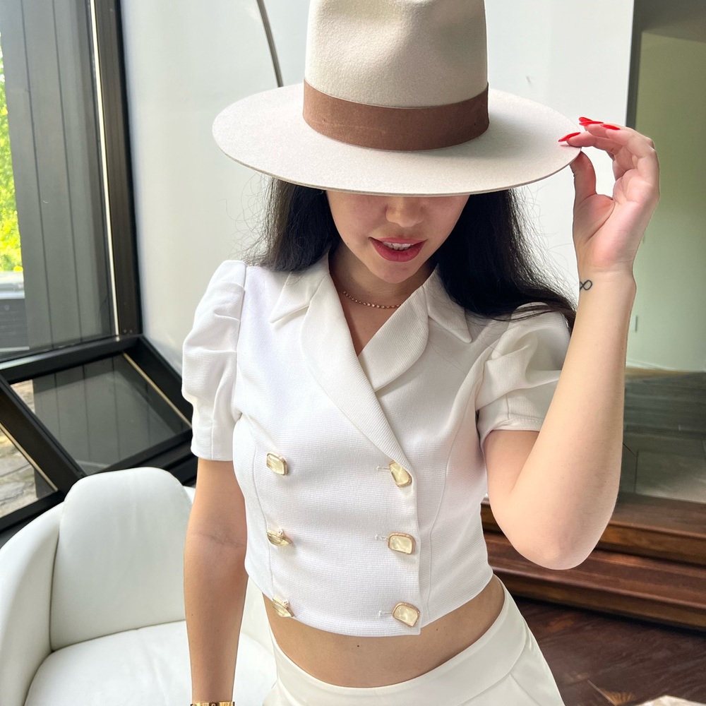 White blouse top